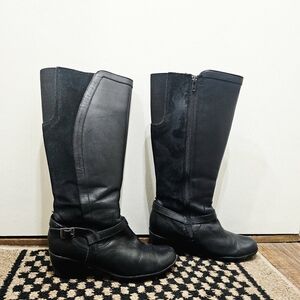 Clarks Black Over the Knee Boots